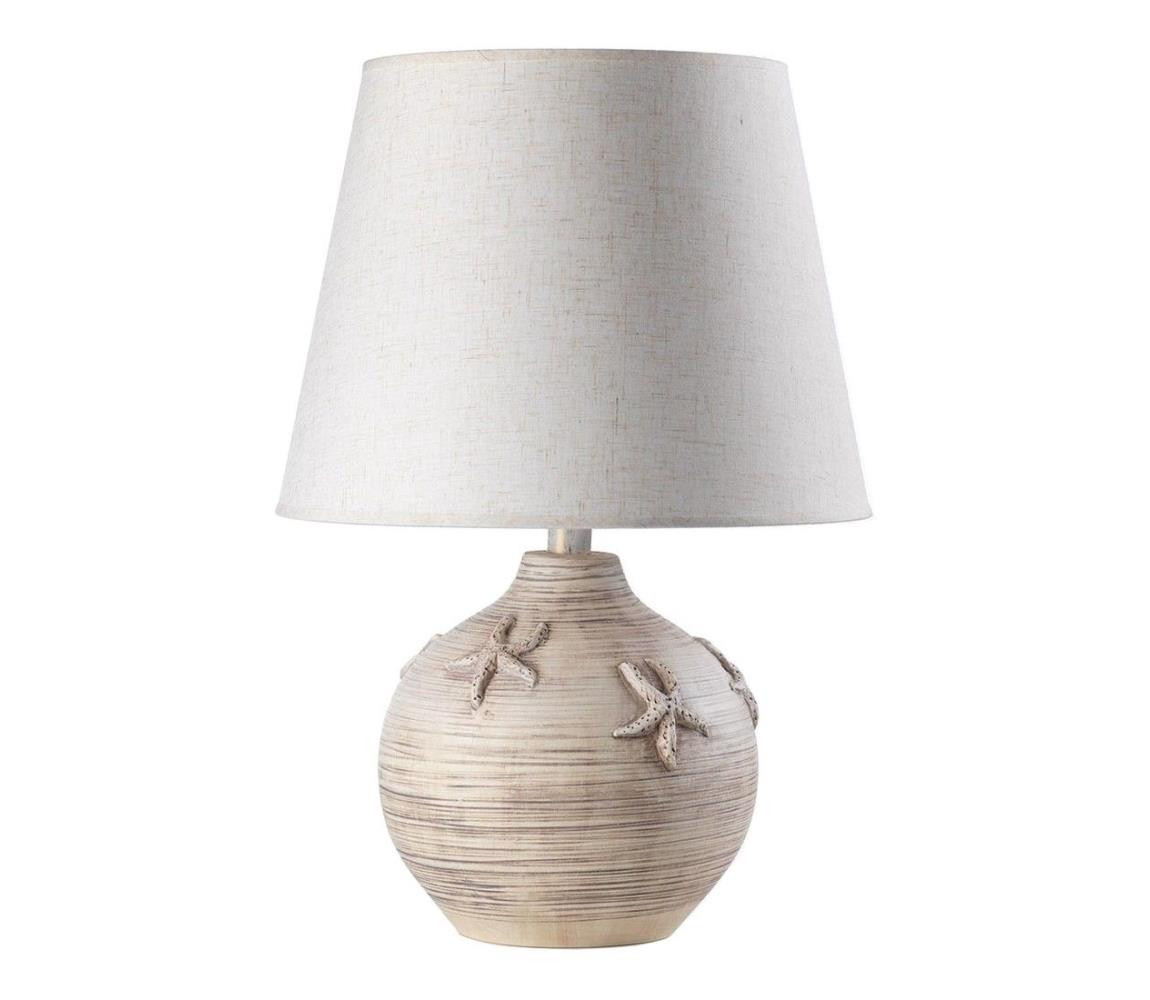 ONLI ONLI - Stolní lampa MARINA 1xE27/22W/230V béžová/ bílá 60 cm