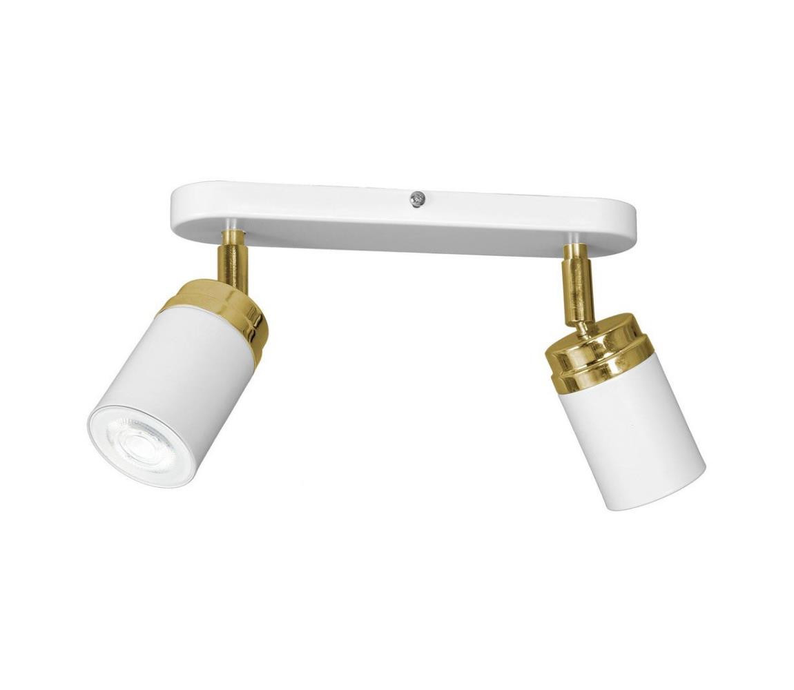 Bodové svítidlo RENO 2xGU10/8W/230V bílá/zlatá