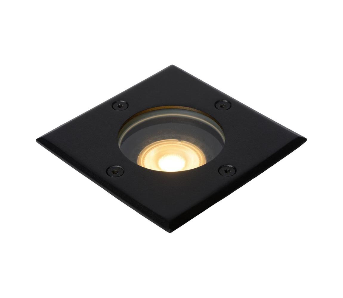 Lucide Lucide 11800/01/30- Venkovní zápustné svítidlo BILTIN 1xGU10/35W/230V IP67 černá