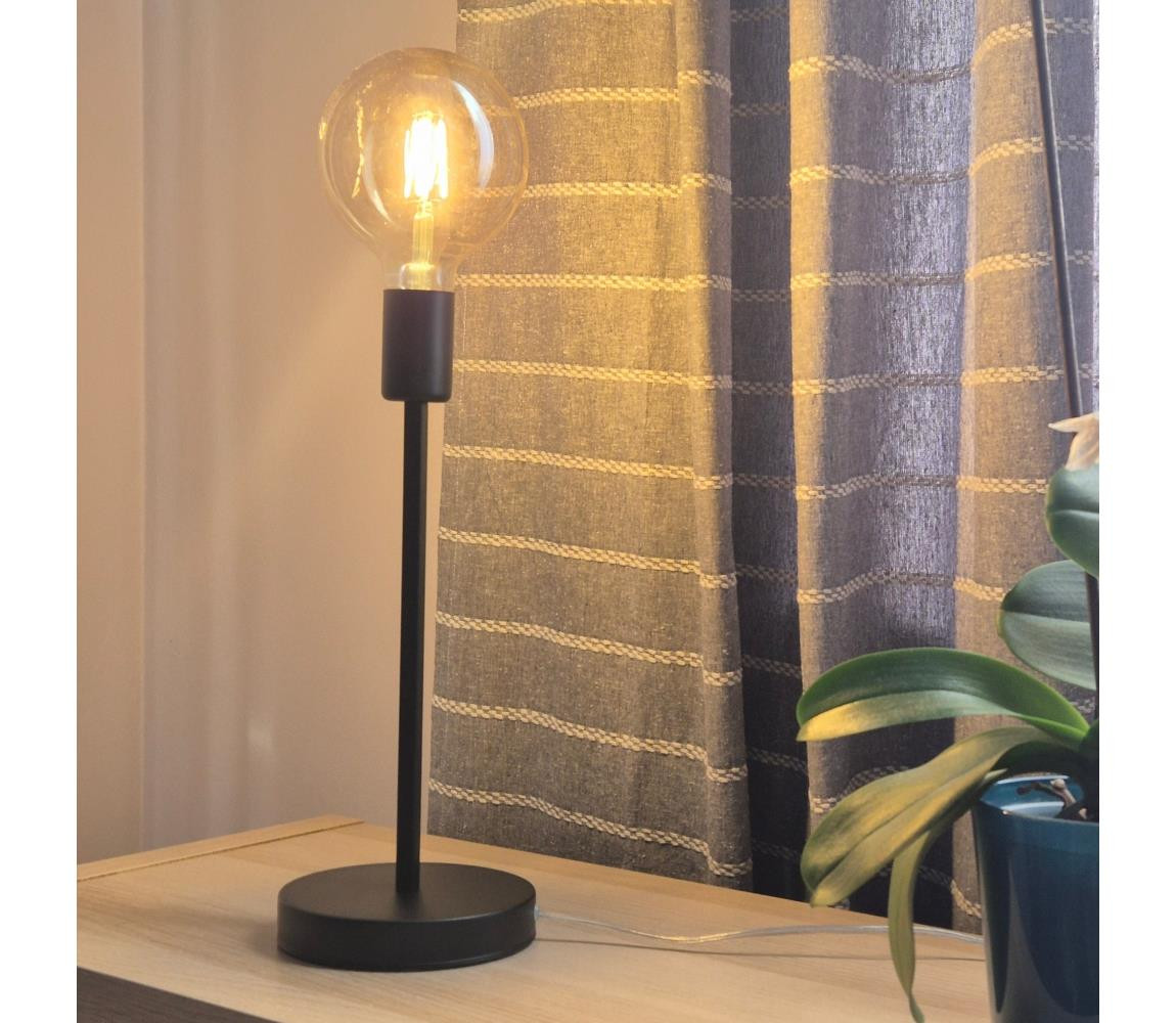 Stolní lampa ASTRID 1xE27/60W/230V matná černá