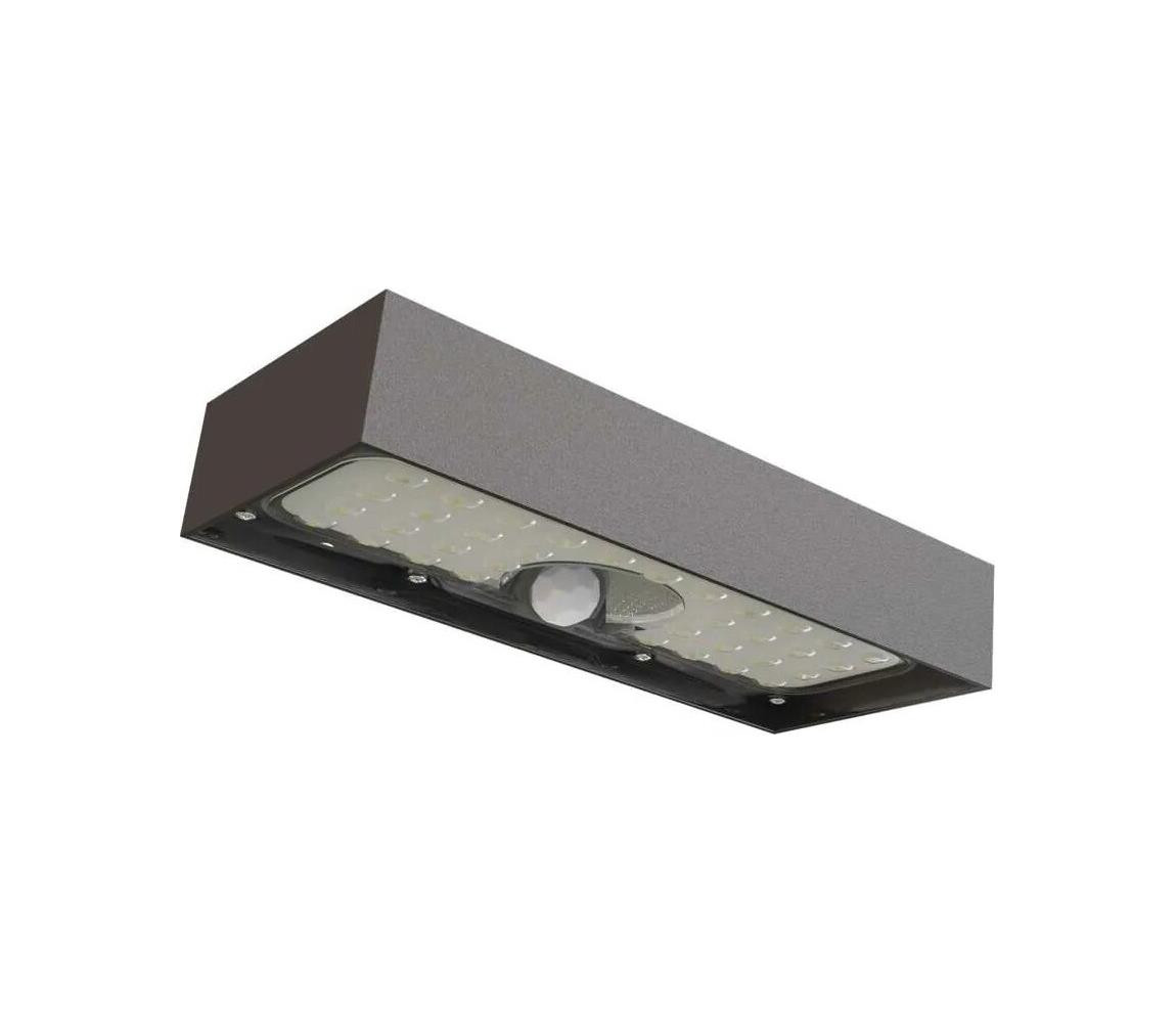 LED Solární reflektor se senzorem pohybu LED/3,7V 3000mAh 4000K IP65 černá