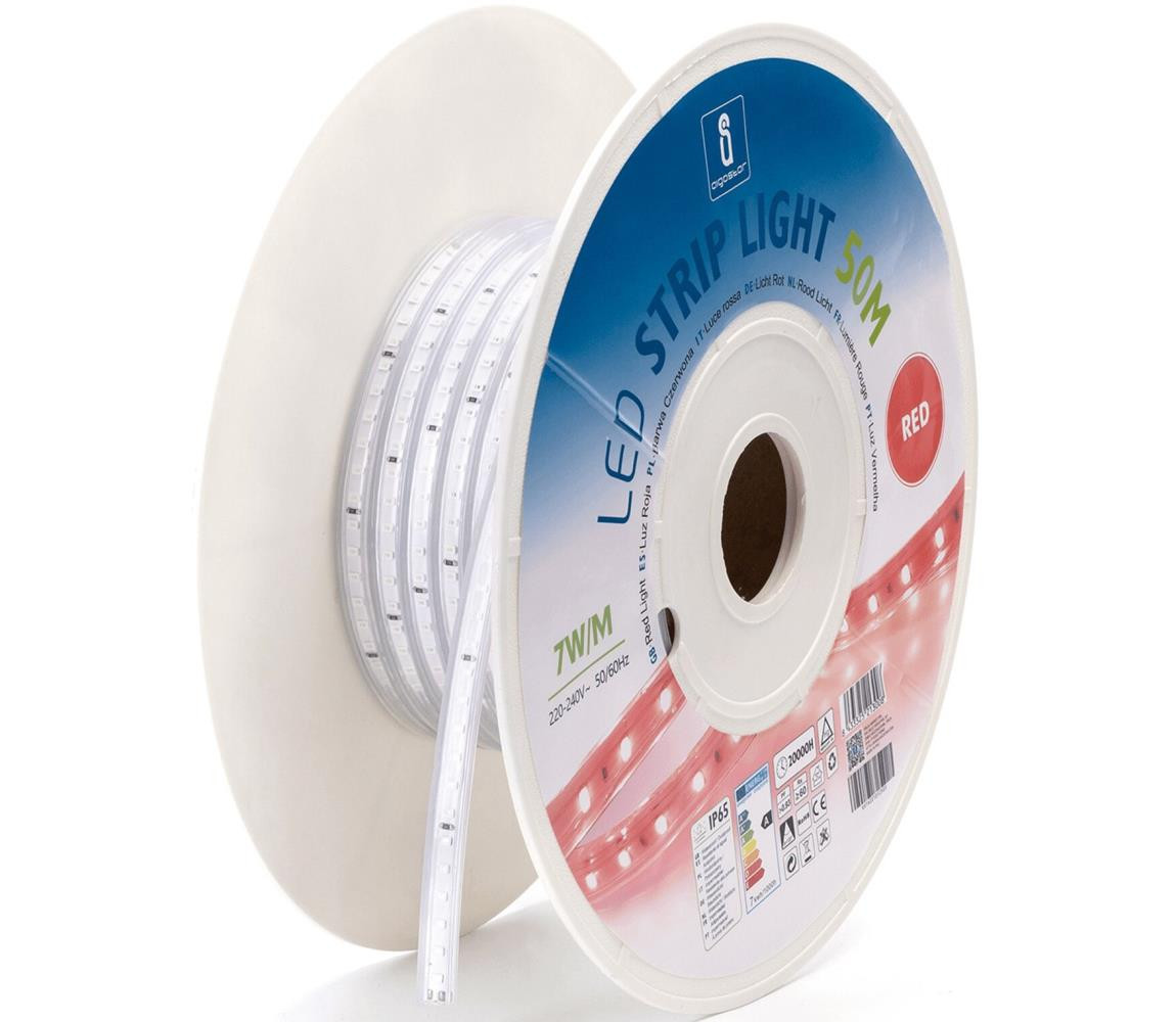 B.V.  - LED Pásek LED/350W/230V 50m červená IP65