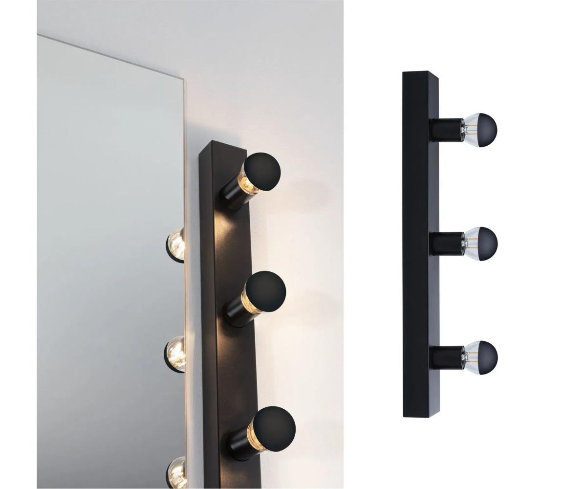 Paulmann Paulmann 80097 - 3xE14/40W IP44 Koupelnové osvětlení zrcadla REGULA 230V černá