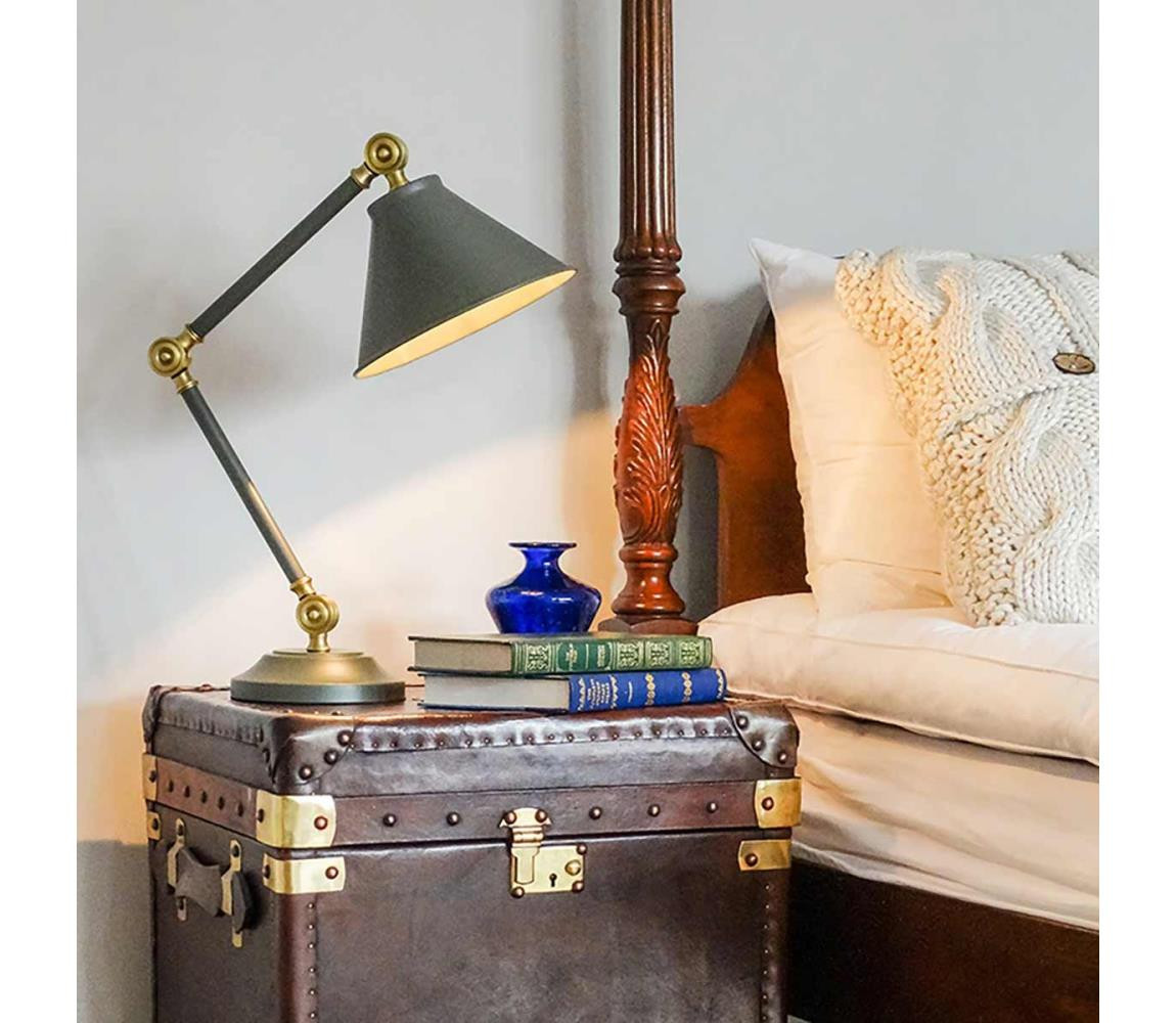 Elstead Elstead PV-ELEMENT-GAB - Stolní lampa PROVENCE ELEMENT 1xE27/60W/230V šedá