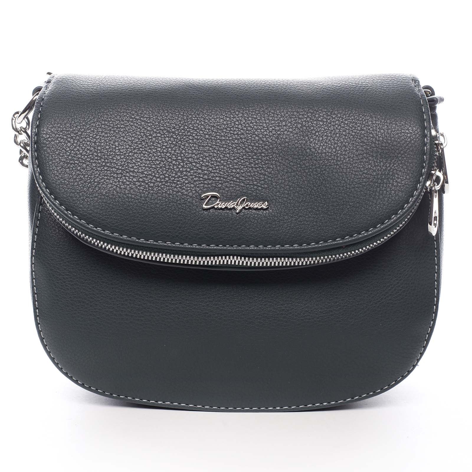 Dámská crossbody kabelka tmavě zelená - David Jones Yakira zelená