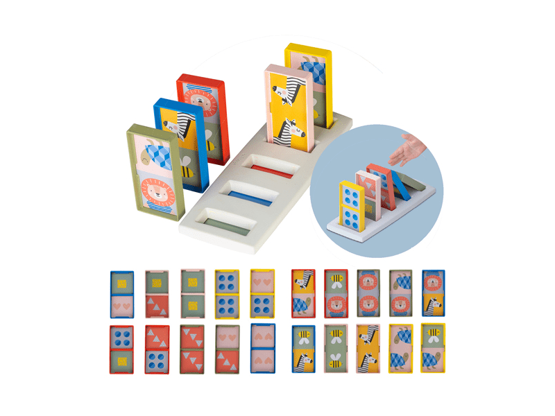 Taf Toys Moje první domino - VÝPRODEJ DVOREČEK