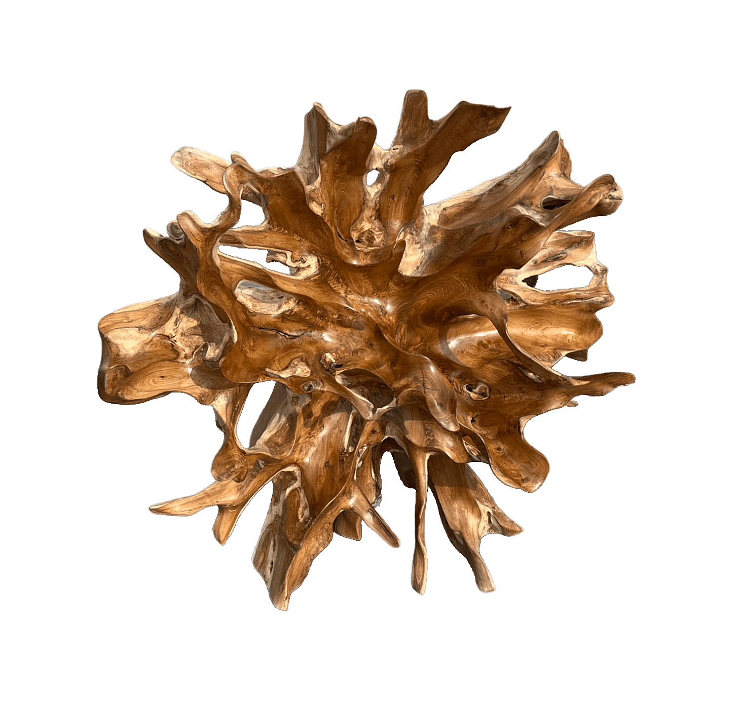 DEOKORK Teaková plastika z kořene SLUNCE II