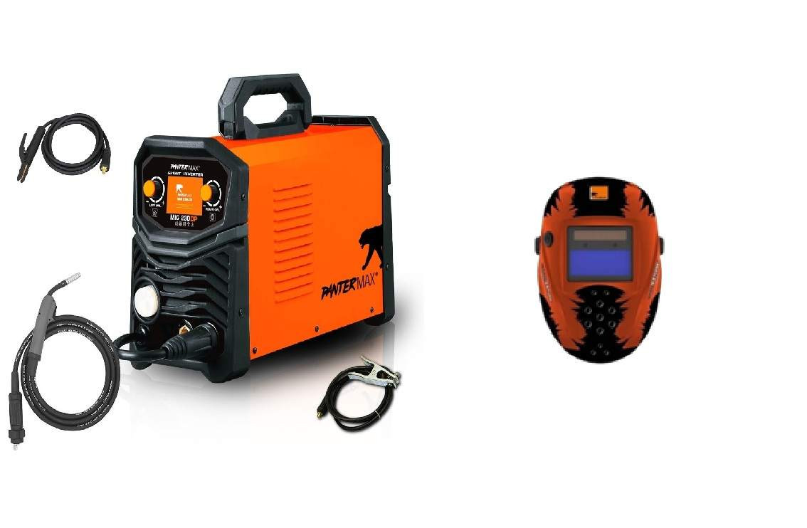 Pantermax 230DP Synergy Varianta: SET 1: svářečka s výbavou v popisu stroje + kukla eco PMMIG230DP