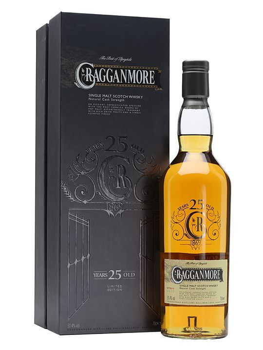 Cragganmore 25 yo Natural Cask Strength  51,4 % 0,7 l
