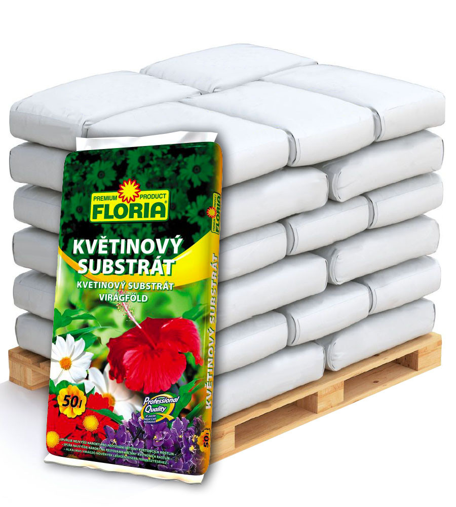 AGRO CS FLORIA Květinový substrát Paleta 51 x 50 l