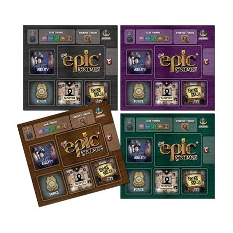 Gamelyn Games Tiny Epic Crimes: 4 Pack Player Mats Retail Packed - EN