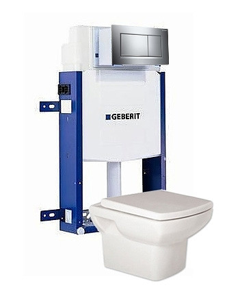 Geberit Kombifix 110.302.00.5 SET NERO SIGMA 30 CHROM LESK - SET(110.302.00.5, 115.883.KH.1, G4/463, OLKGNE04DAK00, OLKGYM00DRP24)