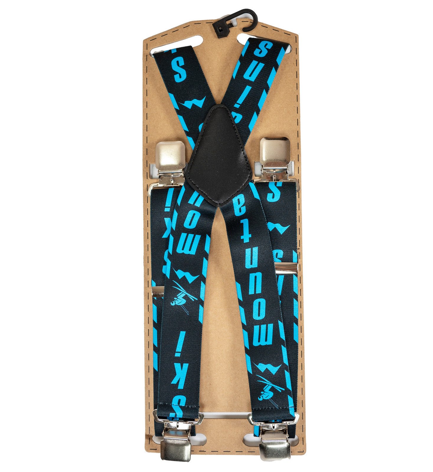 Topgal Lyžařské kšandy SKI černo modré