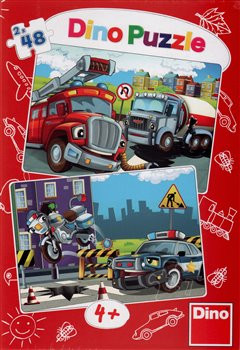 Puzzle Hasiči a policie 96 dílků