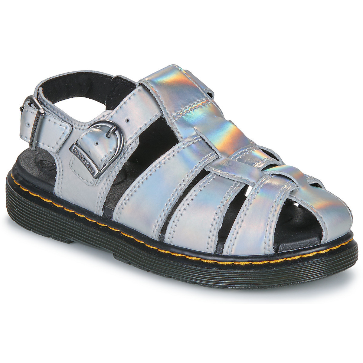 Dr. Martens  Caarys J Silver Lazer Reflective Metallic  Stříbrná