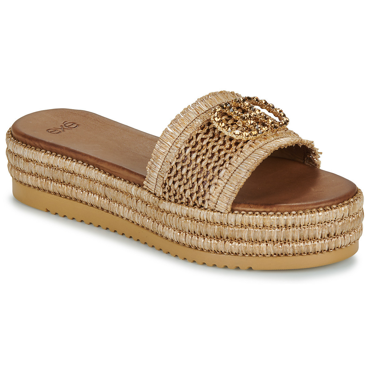 Exé Shoes  549-HYDRA-RAFFIA-TAN  Hnědá