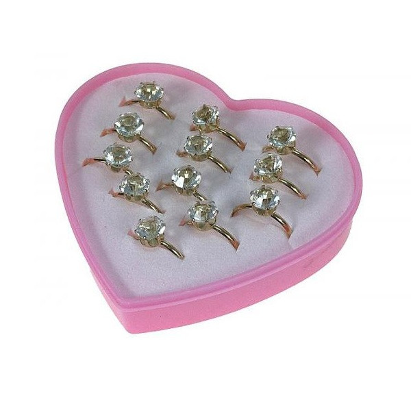 Sada zlatých prstýnků 12 ks