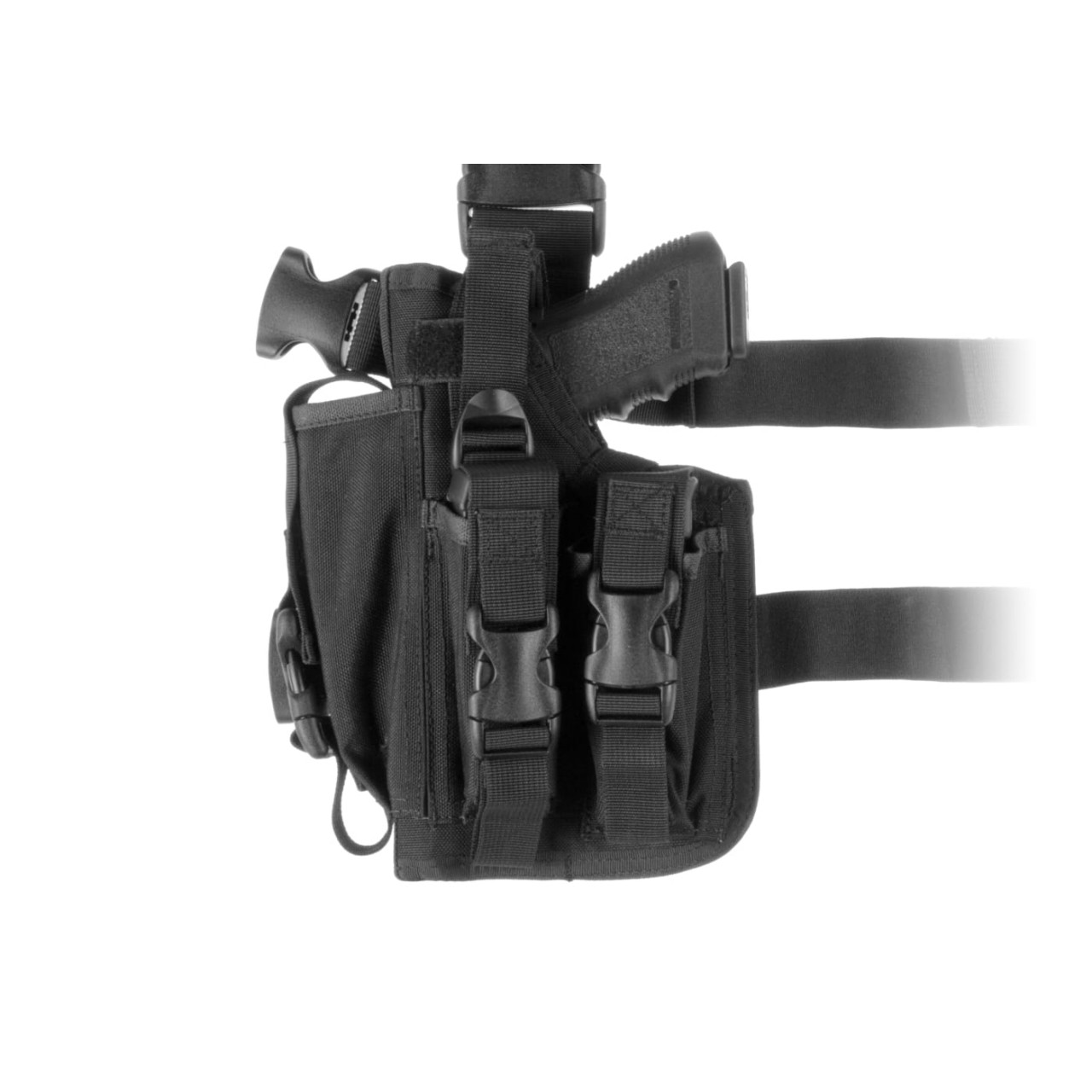 Taktický stehenní nosič Invader Gear SOF Holster pro leváky - černý