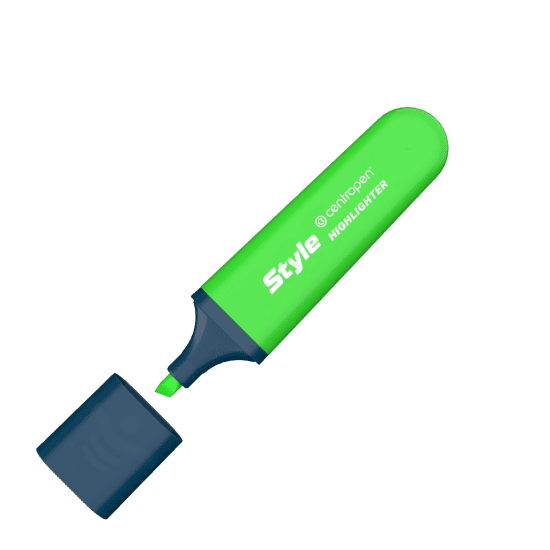 Centropen Zvýrazňovač Style Fluo - zelený - 6252/1