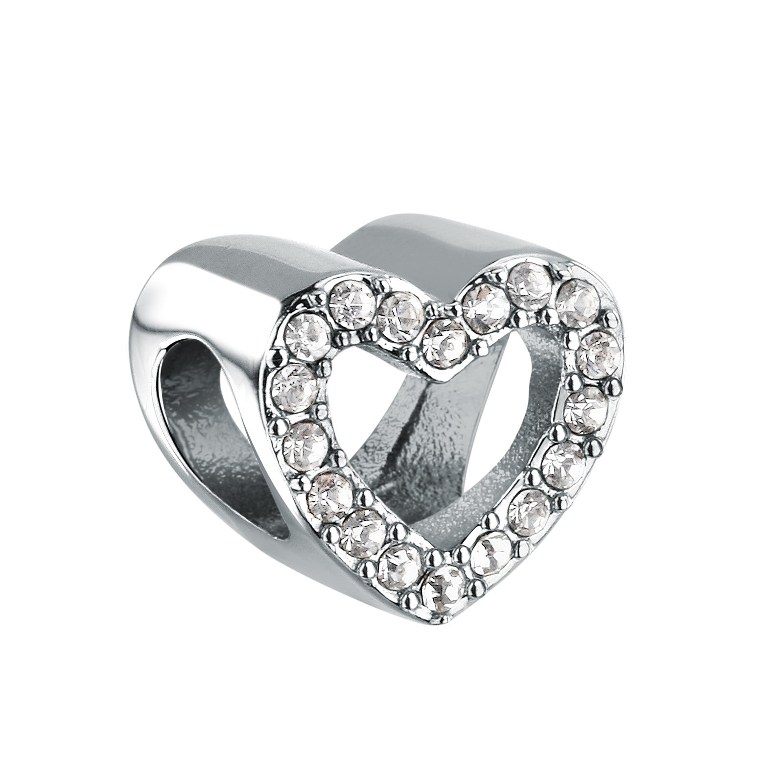 Morellato Moderní ocelový korálek s krystaly Drops SCZ1385