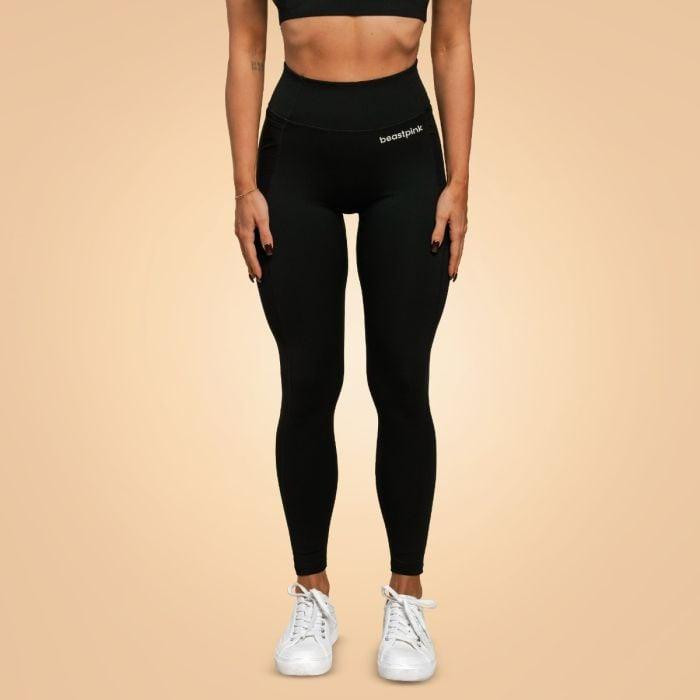 GymBeam BeastPink Dámské legíny Breeze Black