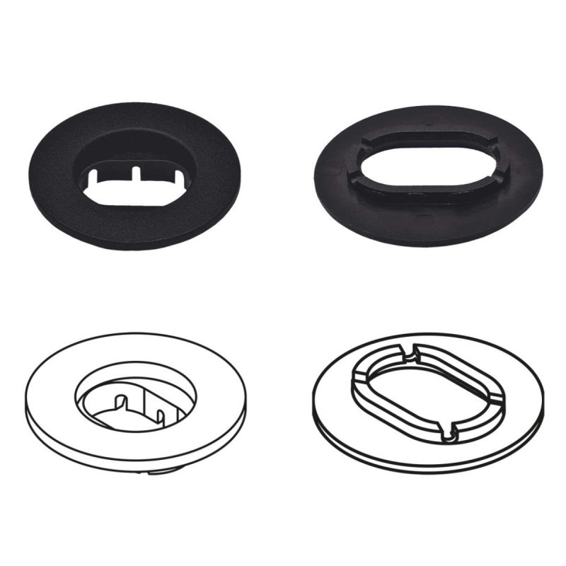 Fixace univerzální oválná (kobercová část)