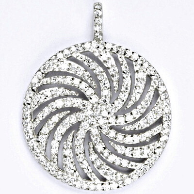 Stříbrný přívěšek s čirými zirkony , přívěšek ze stříbra, 9,61 g