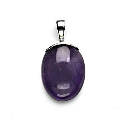 Stříbrný přívěsek, přírodní ametyst, 6,11 g