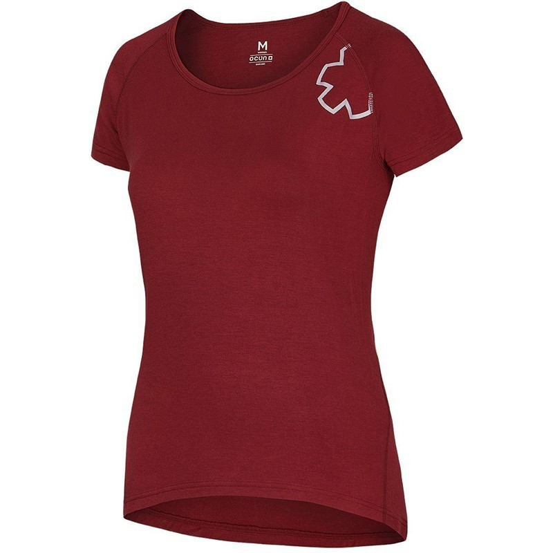 Ocun Dámské tričko Ocun Bamboo T blossom Wine merlot
