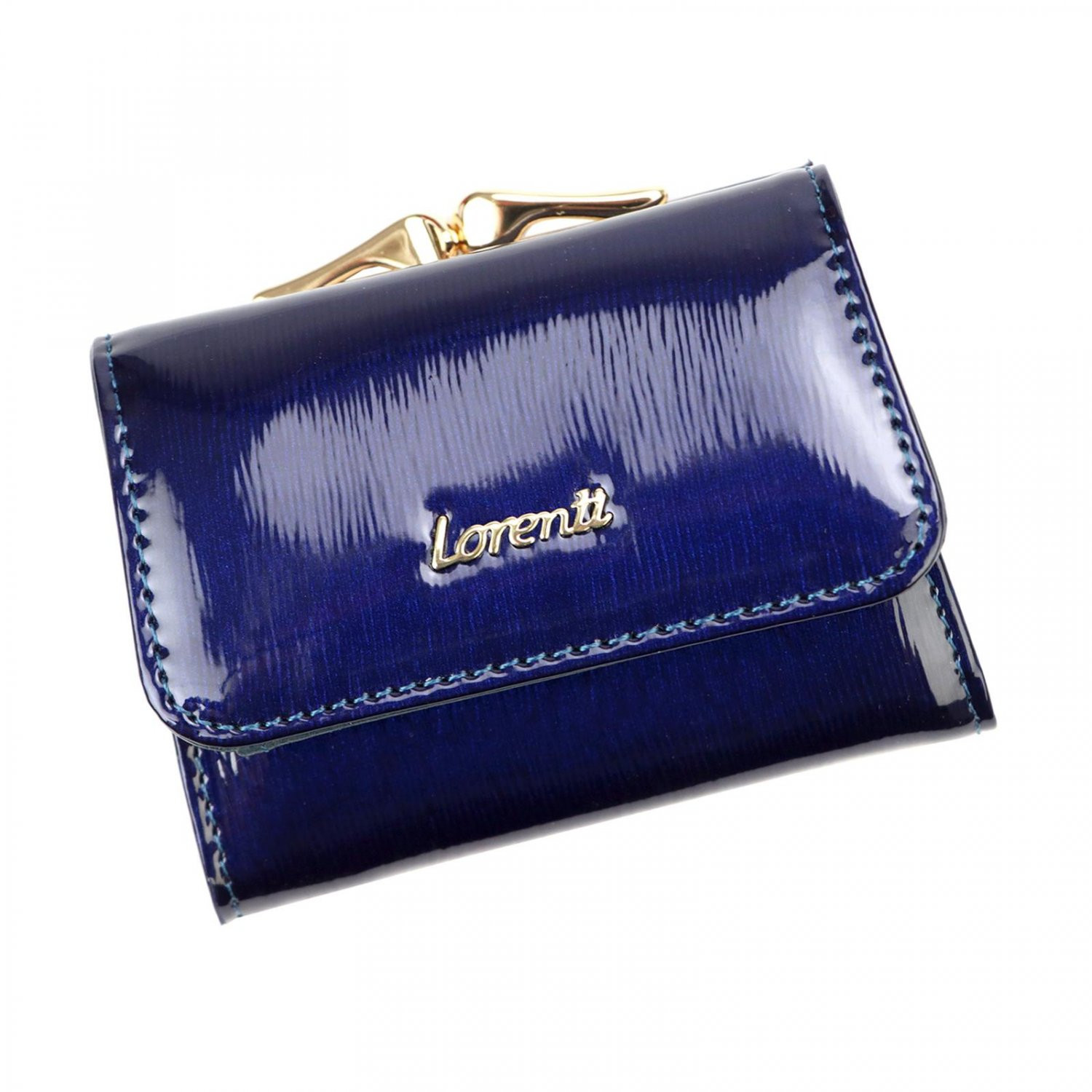 Luxusní dámská kožená peněženka Lorenti Dysta, tmavě modrá
