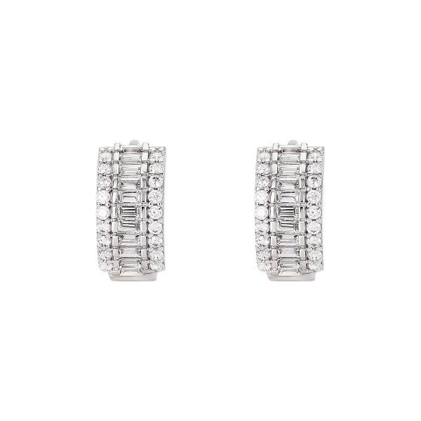 Náušnice se syntetickými kameny 336-185-000455 2.90g