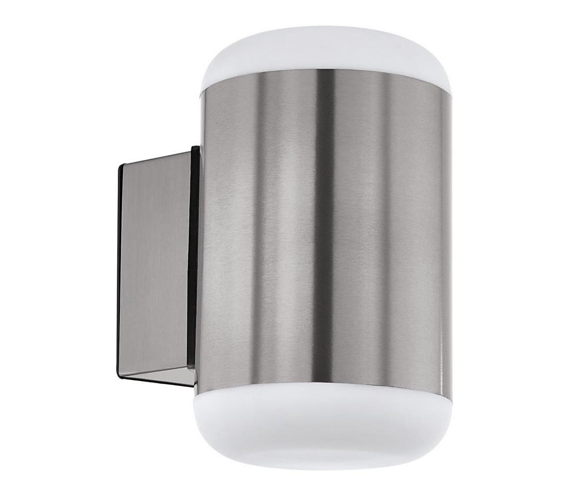 Eglo Eglo 97843 - Venkovní nástěnné svítidlo MERLITO 1xE27/10W/230V matný chrom IP44