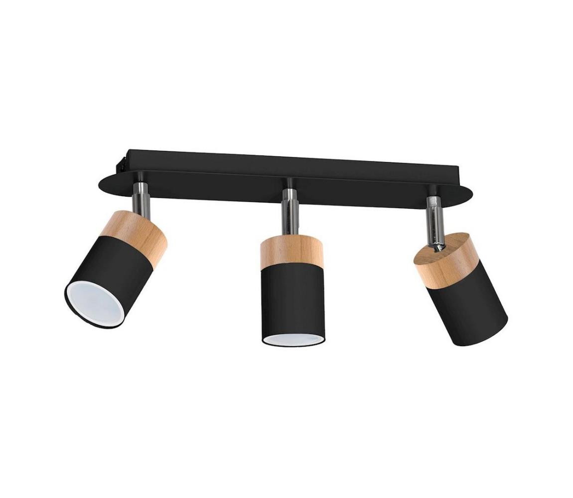 Bodové svítidlo JOKER BLACK WOOD 3xGU10/8W/230V