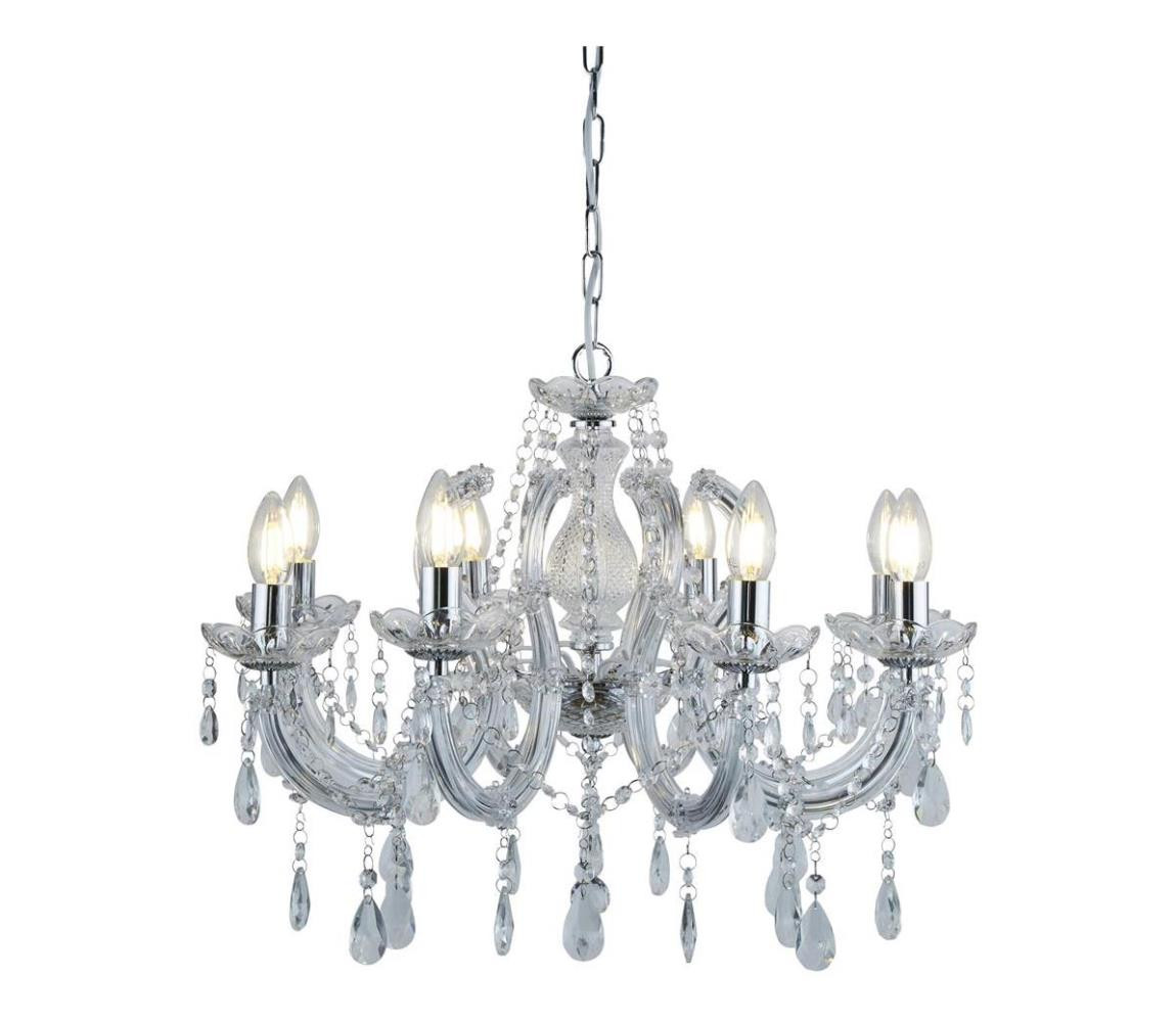 Searchlight Searchlight 399-8 - Křišťálový lustr na řetězu MARIE 8xE14/40W/230V