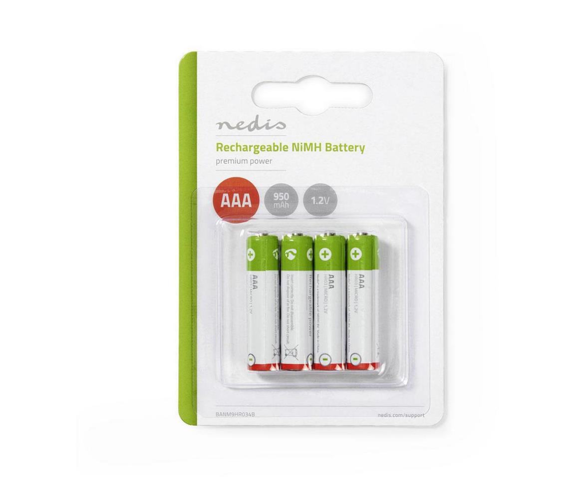 BANM9HR034B - 4 ks Nabíjecí baterie AAA Ni-MH/1.2V/950mAh