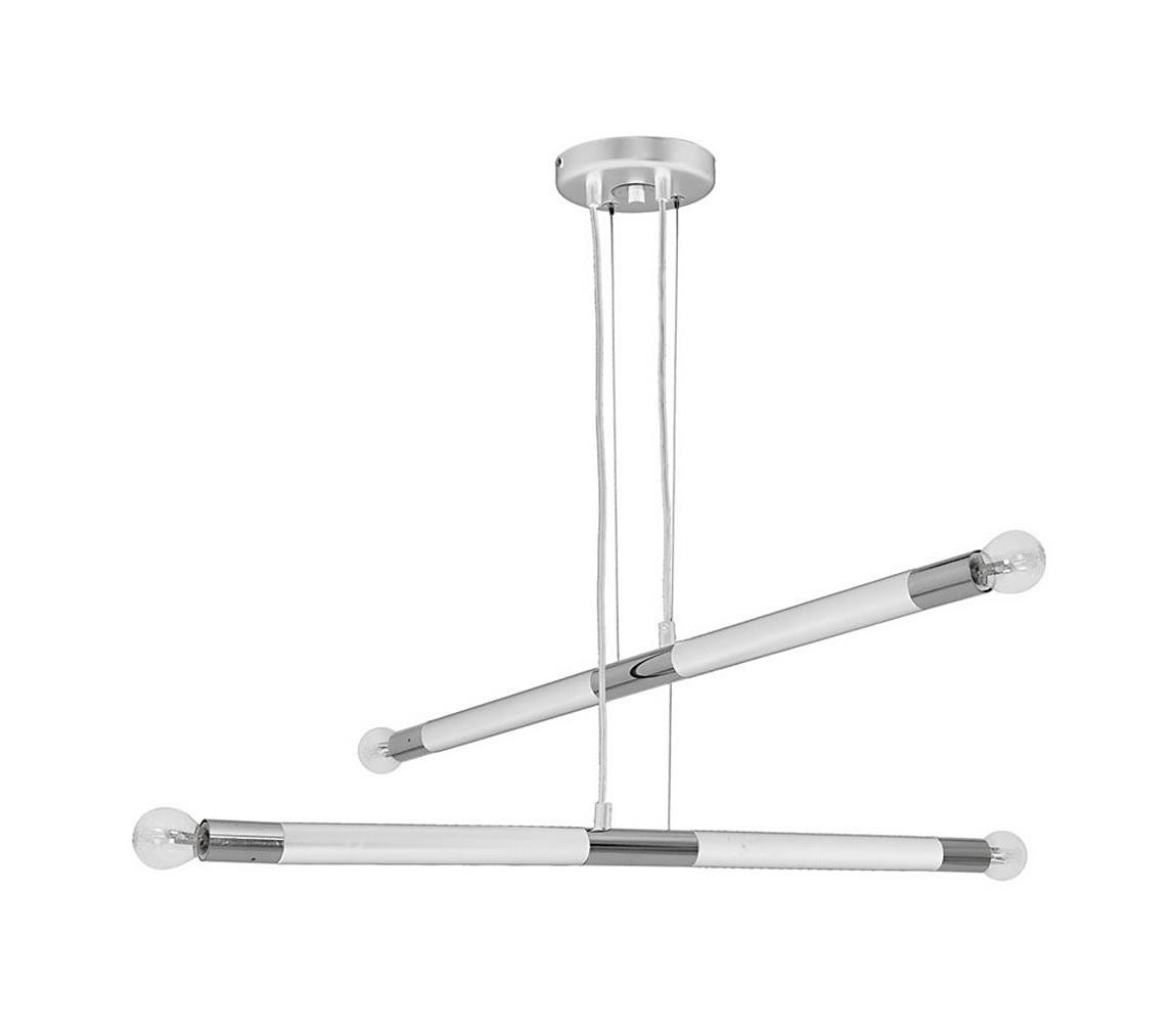 Lustr na lanku BASTONE WHITE 4xE14/40W/230V