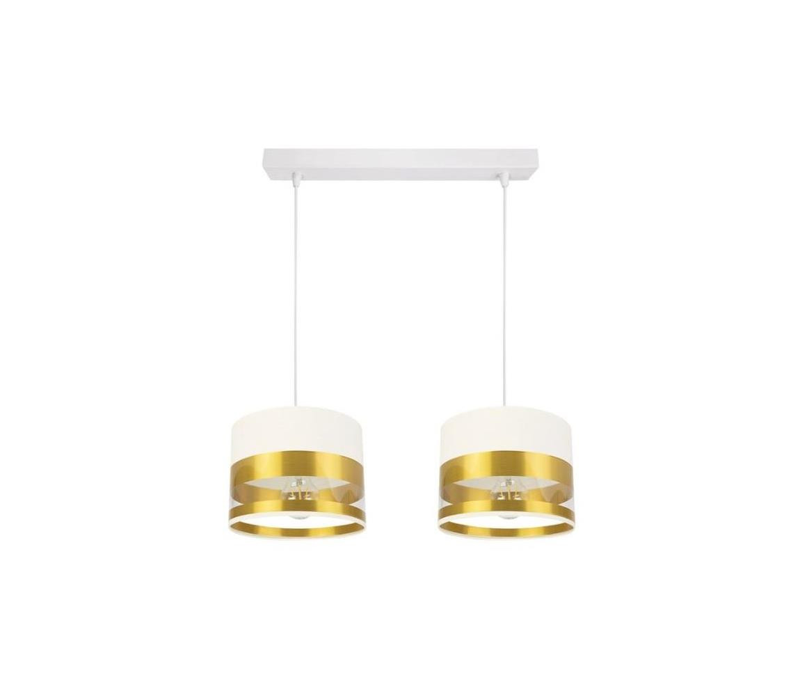 Lustr na lanku MILO 2xE27/60W/230V zlatá