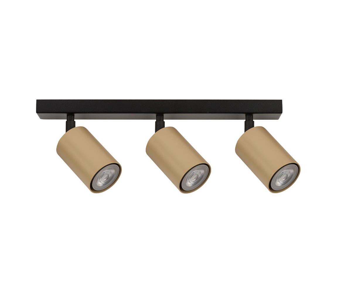 Bodové svítidlo ZOOM 3xGU10/25W/230V černá/zlatá