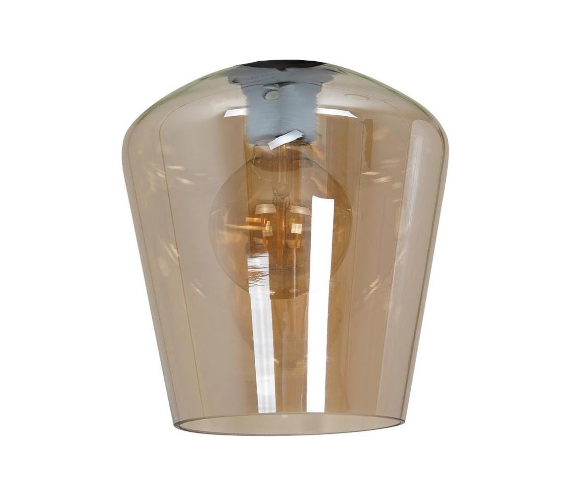 Náhradní sklo univerzální SANTIAGO E27 pr. 18 cm kouřová hnědá