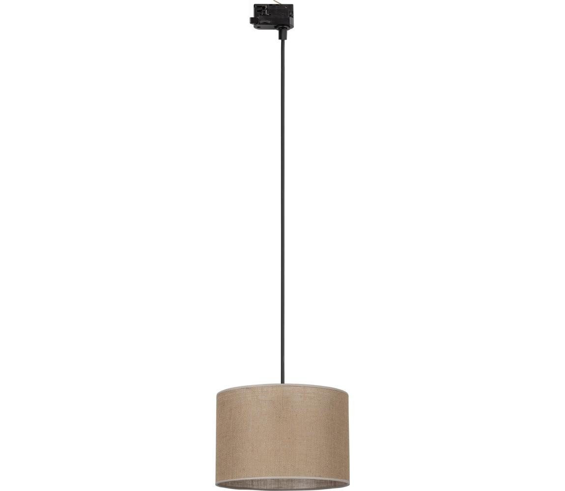 Lustr na lanku 3-fáz. lišto. systému TRACER 1xE27/15W/230V pr. 30 cm černá/hnědá