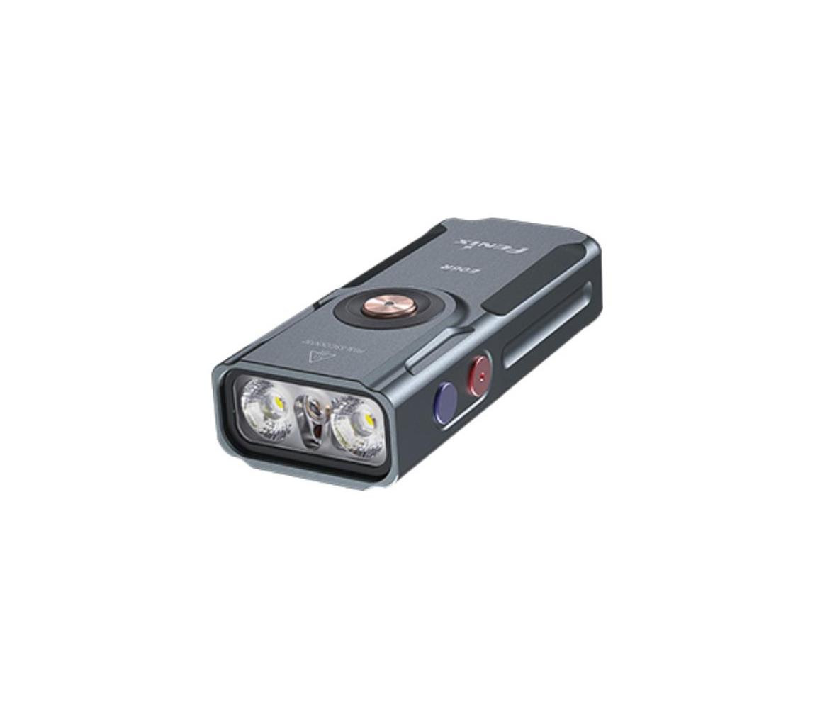 Fenix Fenix E06RGRY - LED Stmívatelná nabíjecí svítilna LED/USB IP66 700 lm 60 h šedá
