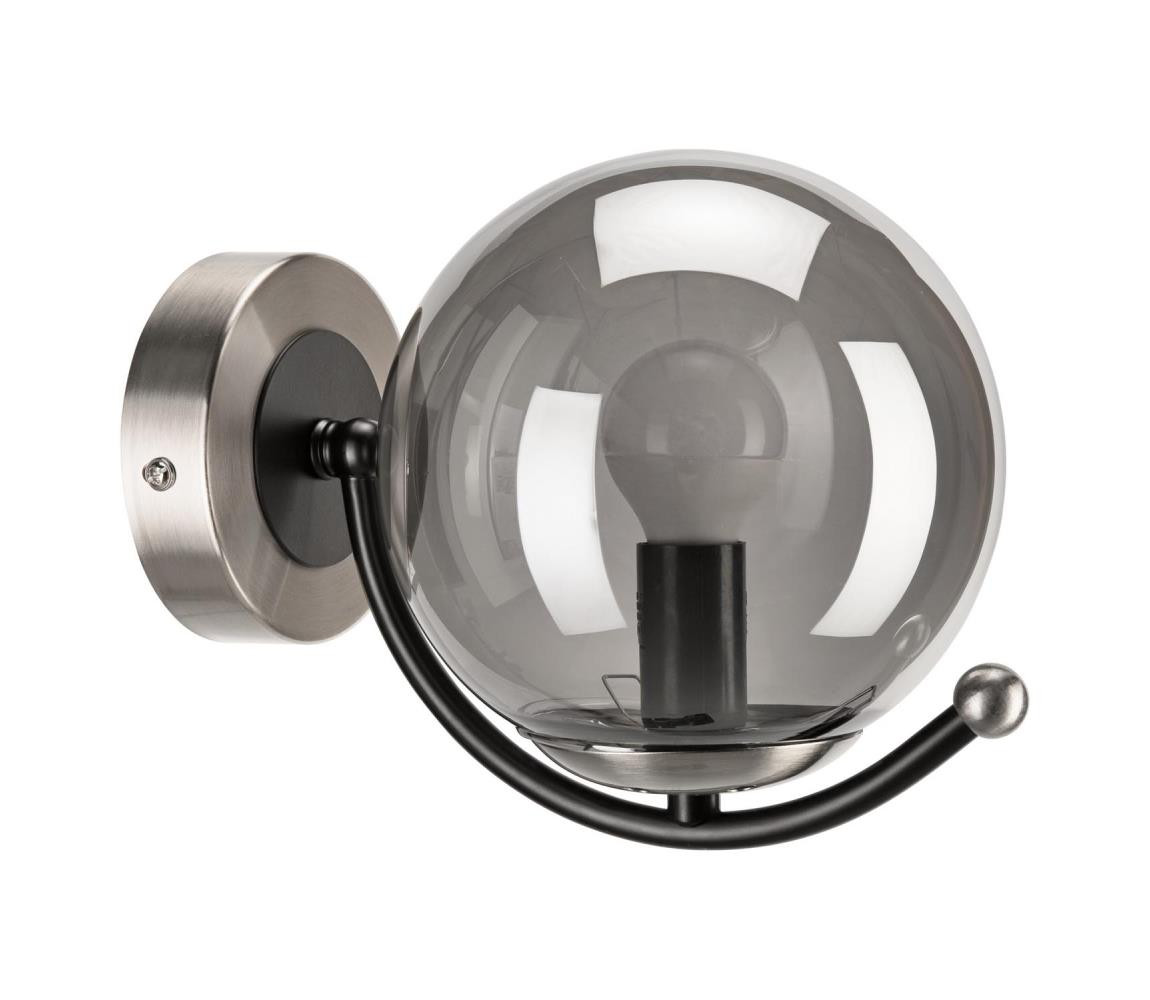 Nástěnné svítidlo GEORGIA 1xE14/5W/230V matný chrom/kouřová