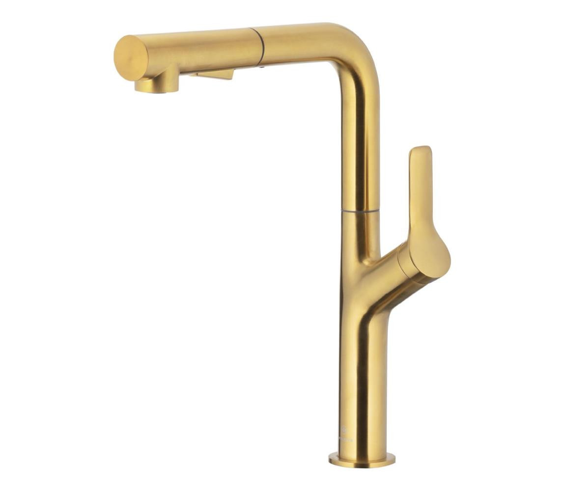 KFA Armatura KFA Armatura 6623-220-31 - Dřezová baterie s vytahov. sprškou DUERO DESIGN zlatá