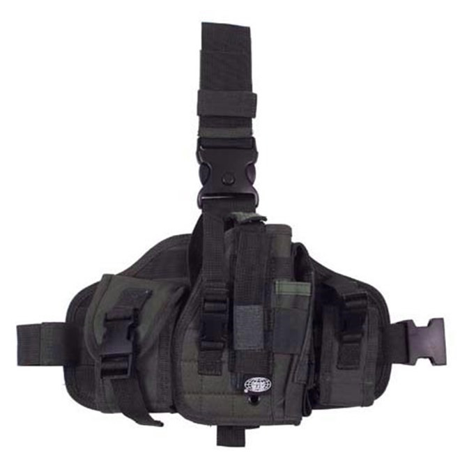 Pouzdro na zbraň - stehenní Import 3 olivové