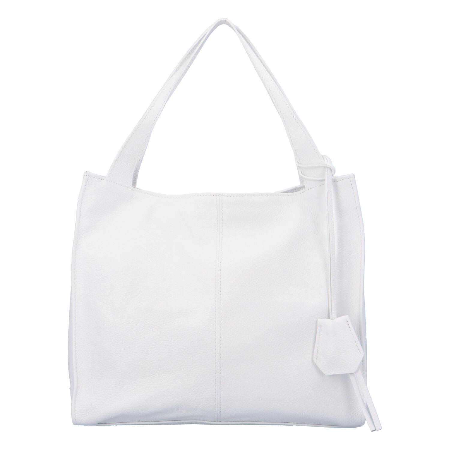 Dámská kožená kabelka bílá - ItalY Methy bílá