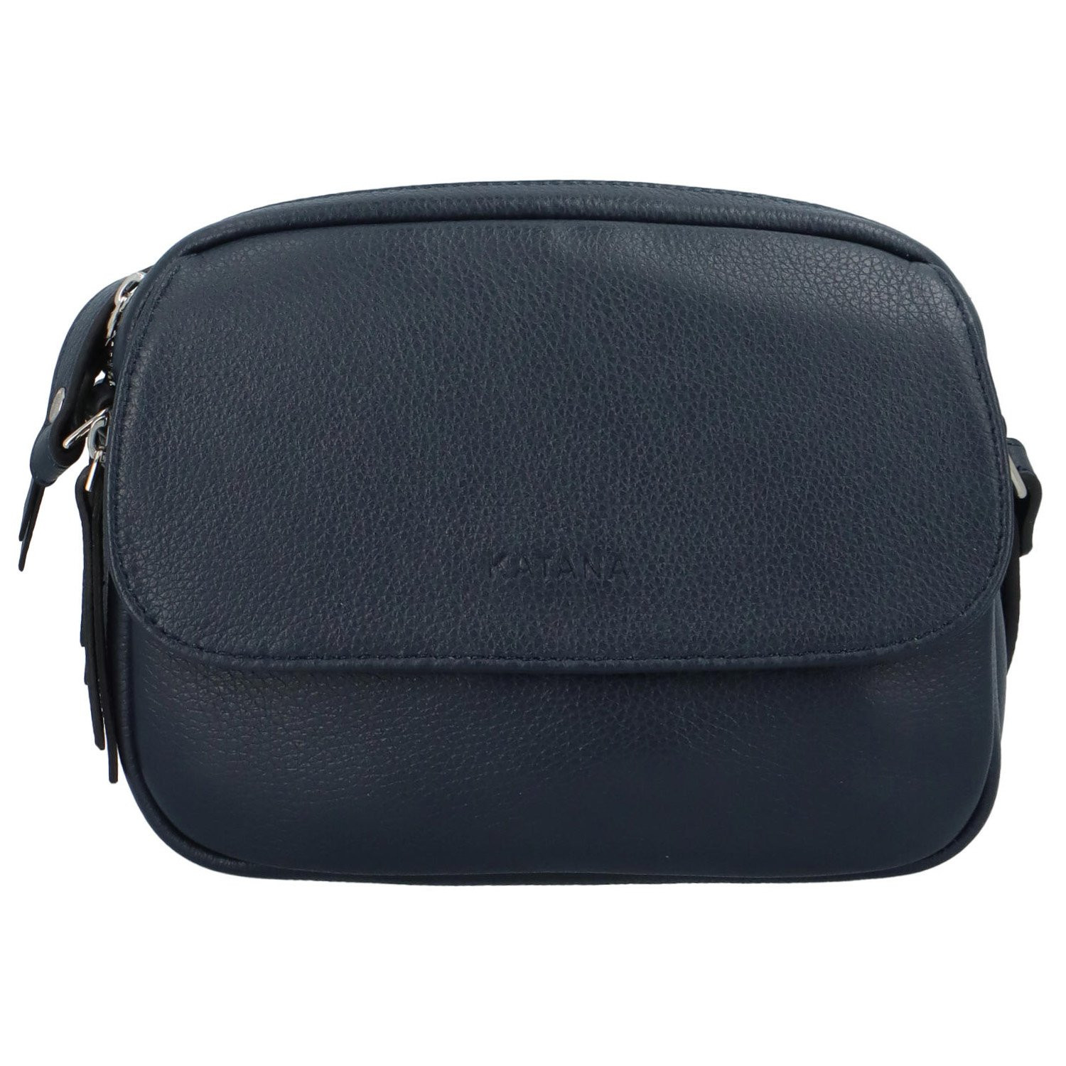 Dámská kožená crossbody kabelka tmavě modrá - Katana Yeiny tmavě modrá