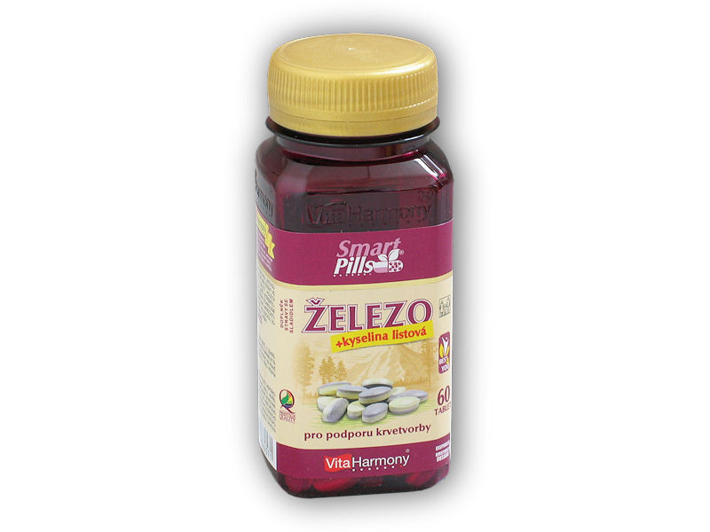 VitaHarmony Železo 20mg s Kyselinou listovou 60 smart pills