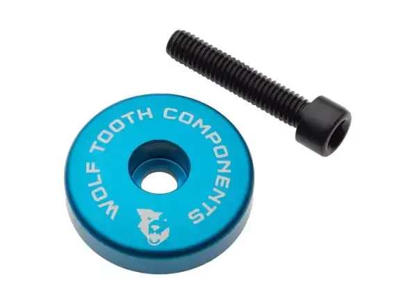 Wolf Tooth Ultralight víčko hlavového složení + 5 mm podložka modrá