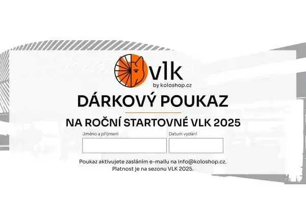 VLK dárkový poukaz na sezónu 2025 v hodnotě 400 Kč
