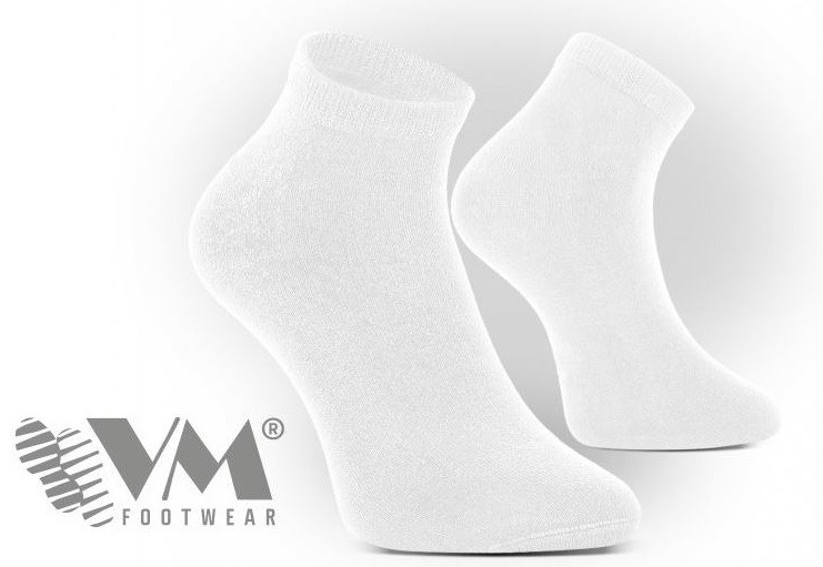 BAMBOO bambusové funkční ponožky krátké bílá 3 pack